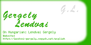 gergely lendvai business card